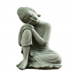 Rohelisest liivakivist Buddha kuju kodualtari jaoks Meditatsioonitoa kaunistus Zen budistlik skulptuur Vaimsed kaunistused