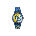 Swatch Kvartsliikumisega 30m Veekindel Kell 41mm Kollane sihver Plastikust korpus Silikoonrihm Unisex kellad SUOZ365 Yellow Watch Dial