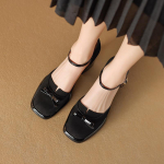 Prantsuse Retro Valgus K&uuml;ps Elegantne &Otilde;&otilde;nes Baotou Sandaalid K&otilde;igega Sobivad Lihtsad Paksu Kontsaga Pandlaga K&otilde;rge Kontsaga Kingad 34 must