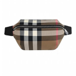 Burberry Vintage Check L&otilde;uendist V&ouml;&ouml;kotid Pruun Beež Reguleeritava Rihmaga Crossbody Sling Bag Meestele Igap&auml;evaseks Reisimiseks 80845551 Basic Set (Bag+Dust Bag)
