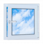 PVC aken valge 65x65 cm parempoolne 650x650 mm avatav-t&otilde;stetav Ru