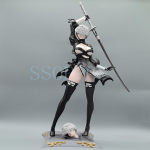 Kuum NieR: Automaatne kuju Yorha No. 2 t&uuml;&uuml;pi B 2B 33cm Anime t&uuml;drukud PVC tegevuskuju m&auml;nguasi GK aktiivsuskuju t&auml;iskasvanute kollektsioonimudel nukk -A5067