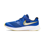 Nike Star Runner 2 Hook and loop Slip Resistant Cushioning Low top Kids' Running Shoes Blue Silver AT1801-404 28 blue