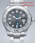 A11 Pood Kohandatud Kell 41mm Spordi Meeste Automaatne Mehaaniline Kell 904L Roostevaba Teras Must Sinine Keraamika white