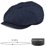 Meeste Naiste Baret M&uuml;ts Vintage Vill Tweed Tumesinine Kalasaba Newsboy M&uuml;ts 8 Paneeliga Stiil Lamedad M&uuml;tsid black