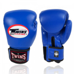 6 v&auml;rvi Twins 8OZ 10OZ 12OZ 14OZ 16OZ t&auml;iskasvanute laste PU nahast l&ouml;&ouml;gikindlad l&ouml;&ouml;gipoksikindad Karate Muay Thai MMA poksikindad 8oz sinine