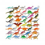 48 tk Mini-dinosauruste kujukeste komplekt V&auml;ikesed loommudelid Realistlik Simulatsioon Hariduslikud Laste M&auml;nguasjad S&uuml;nnip&auml;evakingitus Poistele M&auml;ng