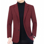 Meeste S&uuml;gisr&otilde;ivad Bleiserid Mantlid Ka&scaron;miir &Auml;ri vabaaja Bleiserid Jakid Meestele Slim Fit Bleiserid Meeste riided 4XL M veinipunane v&auml;rv