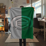 FC Groningen Tr&uuml;kiga Flanelltekk, K&otilde;rge kvaliteediga Mugav K&otilde;ikideks Hooaegadeks, Kodu Dekoor, Soojus ja Mugavus 130cm x 150cm