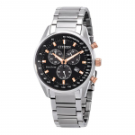 CITIZEN Eco-Drive Seeria 100 Meetrit Veekindel Moodne Stiil P&auml;ikeseenergia Kvarts Terassihoidik 40mm Meeste Kell Must Tihik AT2396-86E must