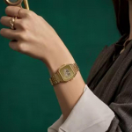CASIO G-SHOCK seeria, veekindel, kvartsmehhanism, roostevabast terasest ioonkattega rihm, sama stiil meestele ja naistele, kuldne sihverplaat LA680WEGV-9A kuld