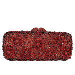 Boutique De FGG K&auml;sitsi valmistatud H&otilde;bedane Lillekott Sidurikotid Naistele Elegantne, S&auml;delev Kivist &Otilde;htukotid ja Sidurid, Minaudiere Mini Clutch