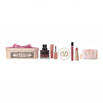 Valentino piiratud v&auml;ljaanne Adventure Miss huulekreem Sametine s&uuml;da Karbikujuline parf&uuml;&uuml;mikomplekt Eau De Parfum EDP Jasmiin Vanill 6-Piece Set