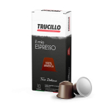 TRUCILLO Il Mio Espresso 100% Araabika kohvikapslid - 10 Nespresso &uuml;hilduvat kapslit, 55g - Esmaklassiline Itaalia r&ouml;st, Mahe ja aromaatne - &Uuml;he p&auml;ritoluga black