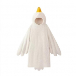 Naljakas Hani Part Kost&uuml;&uuml;m Lastele T&auml;iskasvanutele, Kapuutsiga Loomakost&uuml;&uuml;m &Uuml;hes t&uuml;kis &Ouml;&ouml;s&auml;rk, Pehme Pl&uuml;&uuml;sist Kantav Tekk, Halloweeni Cosplay S B valge