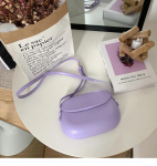 Candy Color Naiste Sadul &Otilde;lakott Kaasaskantav Naiste Sidur-kott k&auml;ekotid Crossbody kott Moodsad naiste v&auml;ikesed k&auml;ekottid lilla