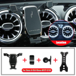 Mercedes Benz AMG A CLA Klassi W177 C118 W118 A180 A200 A220 A250 260 A35 A45 Auto Mobiiltelefoni Hoidik &Otilde;huava Kinnitusklamber A Style Balck gray