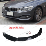 L&auml;ikiv must esip&otilde;lle jagaja huulspoiler difuusor j&auml;relt&ouml;&ouml;tlus BMW F32 F33 F36 4. seeriale Mitte-M Sport 2014-2017 Eels&otilde;idukile Gloss Black