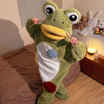 T&auml;iskasvanute konnakost&uuml;&uuml;m Pl&uuml;&uuml;sloomakost&uuml;&uuml;m Kogu keha Cosplay riietus suure ja pehme kangaga pidudeks, &uuml;ritusteks, esinemisteks L roheline