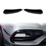 Auto esikaitsme huul jagaja spoiler k&uuml;ljepaneelid Mercedes Benz A-klass W176 A200 A45 AMG 2016 2017 2018 jaoks 2 tk Must ABS must