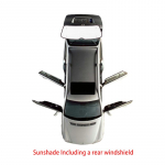 Auto t&auml;iskatte p&auml;ikesekaitse Volkswagen VW Passat B8 GT Variant 2015~ jaoks Autotarvikud UV-vastane aknakaitse Salong Rear Windshield