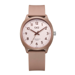 [Citizen Q&Q] Q&Q 10 ATM Veekindel, Kerge, Selgesti loetav sihverplaat, Lihtne disain, V52A-503VK Pruun white