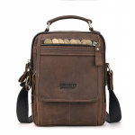 Vintage Crazy Horse Nahast Meeste Messenger Bag, Risti-keha &Otilde;la Totes K&auml;ekott, Mahutab 7,9-tollise iPadi kohv