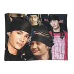 Tokio Hotel Tom Kaulitz Tekk Pehme Soe Flanellist Visketekk Palus Voodi Elutuba Piknik Reisimine Kodu Diivan Size: 130*170cm, Weight: 230 GSM