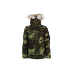 Canada Goose Montebello seeria suleparka kapuutsi ja karv&auml;&auml;rega Naiste &uuml;ler&otilde;ivad Kamuflaaž 2530LP-316 S gray