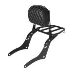 Honda CM300 Mootorratta Tagumine Pakiraam & Seljatugi 300 Square Backrest, Diamond Pattern black