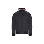 Tommy Hilfiger Soe langevate &otilde;lgadega teemantmustriga tepitud p&uuml;stkraega lukuga vabaajajakk Meeste jope Must 78J1988-001 S black