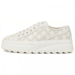 GUCCI Tennis 1977 24 Kevad Suvi Kollektsioon L&otilde;uend Madala s&auml;&auml;rega Vabaaja Jalan&otilde;ud 5.2cm Naiste Valge 782737 FAC9X 9175 40 valge