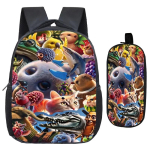 Mochila TK Game Itaalia Ajum&auml;danik 3D Prinditud Seljakott K&uuml;ljekott 2 tk &Otilde;pilase Vabaaja Seljakotid Laste Kohandatud Kerge Hingav Seljakott Italian Brainro bag2 orange