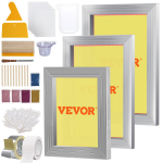 VEVOR Siiditr&uuml;ki komplekt, 3 tk alumiiniumist siiditr&uuml;ki raami 6x10/8x12/10x14 tolli, 110 v&otilde;rgusilmaga