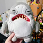 Ametlik Zuru Fuggler X Jaws 50. aastap&auml;eva koost&ouml;&ouml; Hamba Koletis Naljakas Kuri Koletis Pehme M&auml;nguasi Dekoratsioon Kogumis M&auml;nguasjad Kingitused white