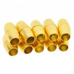 10 komplekti k&auml;ev&otilde;ru kaelakee t&uuml;nn magnetklambrid ehted 5 mm pronksi 15x8mm kuld