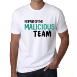 Meeste vintage T-s&auml;rk Graafiline T-s&auml;rk Ole osa pahatahtlikust meeskonnast valge XS valge