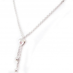 Altesse [I2963] - Collier argent 'Love' rose Heleroosa