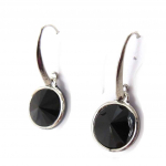 Les Tr&eacute;sors De Lily [J7843] - Boucles Cr&eacute;ateur 'Sissi' noir must