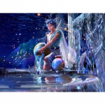 T&auml;ielik 5D Teemantmaal Aquarius Tikand Ristpistes Kodukaunistus K&auml;sitsi valmistatud kingitus Mosaiik 25x30cm