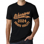 Meeste Vintage T-s&auml;rk Graafiline T-s&auml;rk Warriors Alates 2024 S&uuml;gavmust XS must