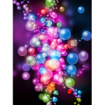 5D DIY teemantmaal  V&auml;rviline lill  3D Tikand Ristpistes 5D Kodukaunistuse kingitus 20X30CM