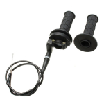 Paar 22 mm T-wist gaasihoova lenkstangi korpuse toru k&auml;epideme kaabel Pro ATV Quad Dirt Pit Bike 1 pair