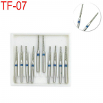 10 TK Hambaravi Teemanthammaste puur, koonus, lameda otsaga t&uuml;&uuml;p, keskmine FG 1,6 M kiire k&auml;siinstrumendi TF-07 jaoks