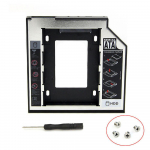 9,5 mm universaalne SATA 2. HDD SSD k&otilde;vaketas CD/DVD-ROM optilise pesa jaoks