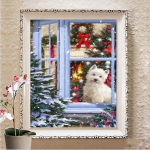 T&auml;isruudu puur Teemantmaaling 5D Maastiku Seina Kunst Decor DIY Teemanttikandid K&auml;sitsi valmistatud kingitus Full Round (20X30CM)