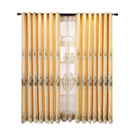 1/2tk Luksuslikud Euroopa stiilis tikitud paksud kardinad elutuppa r&otilde;du magamistuppa Kahekihiline pimendav kardin 2pcs sinine