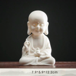 Valge portselanist tee Lemmikloomakeraamika Kontor Kodu Teemaja sisustus Buddha kuju Buddha tempel K&auml;sit&ouml;&ouml; teetseremoonia