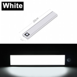 0,8 cm &otilde;huke USB LED-kapi valgusti 3 režiimiga PIR liikumisanduriga LED-valgusti h&otilde;bedane laetav alumiiniumist k&ouml;&ouml;gikapp LED &ouml;&ouml;valgusti 20cm/40cm 20CM