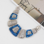 6 v&auml;rvi Choker Vintage kaelakeed Naiste ehted silver